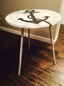 Moving- Nautical Distressed Table