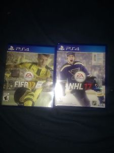 NHL 17 and FIFA 17 PS4