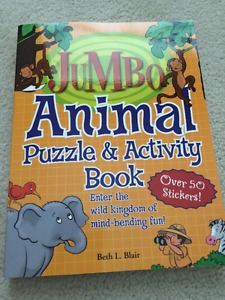 New Animal Puzzle & Activity Book