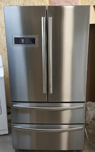 New insignia fridge stainless steel two freezers