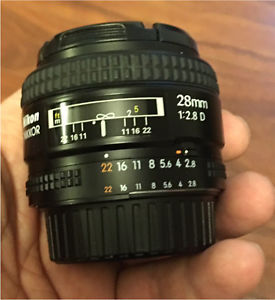 Nikon AF NIKKOR 28mm f/2.8D Lens