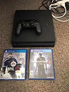 PlayStation 4 plus NHL 17 & uncharted 4.
