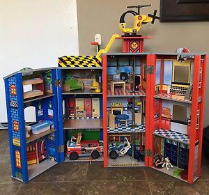 Police and fire playset