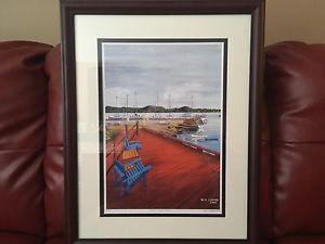 "Red wharf" Trinity,framed # 1 of 250