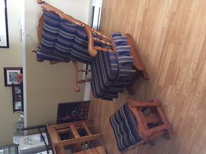 Rocking chair with Odoman great condition