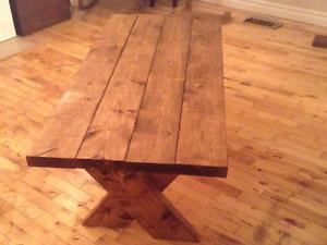 Rustic coffee table h " w 22 l 