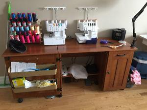 Sewing machine cabinet