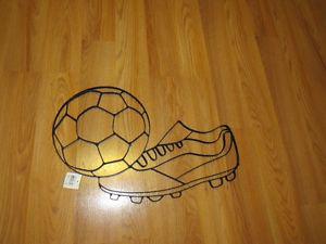 Soccer Ball and Cleat wall decor