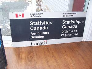Stats Canada Sign 45 by 20
