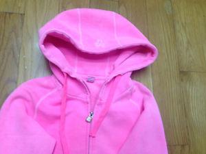 TNA neon pink and white pink hoody