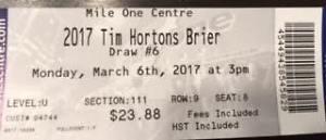  Tim Hortons Brier Ticket, Draw 6, Monday, March 