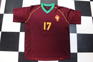 Vintage Portugal Euro  Ronaldo #17 Large Soccer Jersey