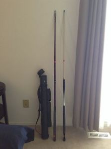 Wanted: 2 piece Pool Cues + Case