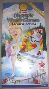  Winter Olympics Television Fact book by Shell Oil