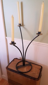 Wrought-iron candle holder
