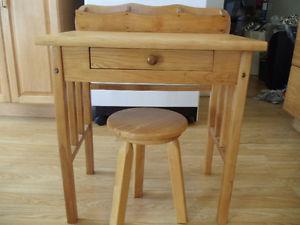 antique childs desk and table