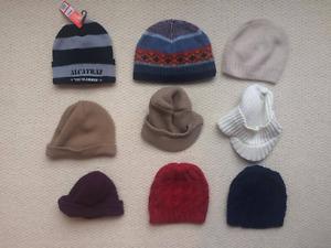 9 knit hats Size M L Gap H&M Alcatraz wool