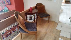 Antique Teak Living Room Chairs
