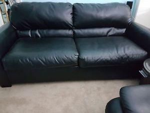 Beautiful Back Genuine Leather Couch