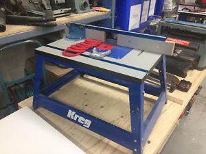 Bench top router table
