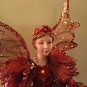 Bombay - Beautiful Red Fairy / Angel - Unique Accent Piece
