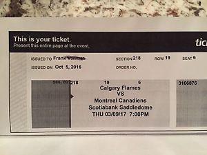 Calgary Flames Tickets March 9