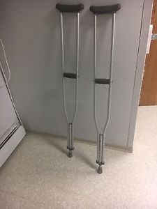 Crutches and walker
