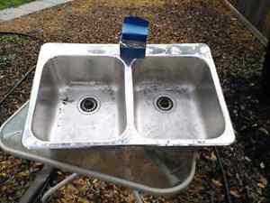Double sink used but in good condition