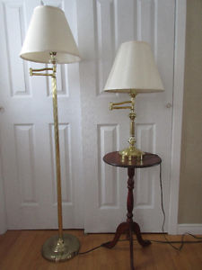 FLOOR LAMP AND TABLE LAMP