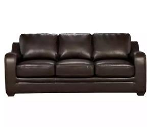 Faux brown leather sofa! 