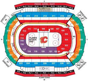 Flames vs Montreal Canadiens March 9th 2 tickets