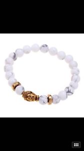 Howlite buddha beads bracelet