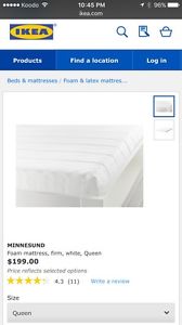 IKEA Bed and Mattress for $150