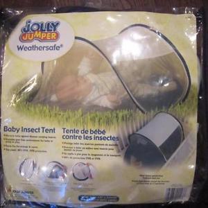 NEW IN PACKAGE JOLLY JUMPER WEATHERSAFE BABY INSECT TENT