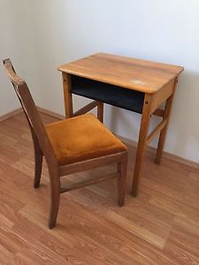Old desk and chair