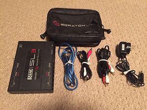 Rane sl3 serato/scratch live + all cords and carrying case