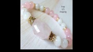 Rose quartz beads bracelets