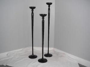 Set of 3 candle holders