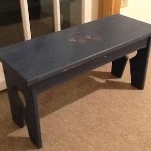Small Blue Bench
