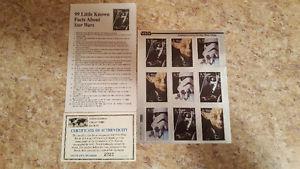 Star Wars Postage Stamps sheet of 