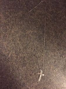 Stirling Silver Chain with Cross NEW