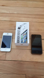 Two (2) iPhones for Parts: 4s (Bell) and 4 (Telus)