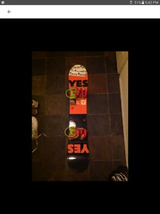 Yes jackpot snowboard with bindings