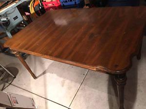  solid wood table and chairs