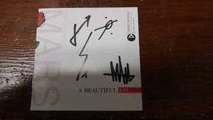 30 Seconds to Mars signed cd insert a beautiful lie