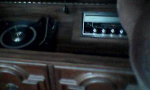 Antique stereo record player