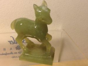 Antiques Chinese East Jade Figurine Fawn
