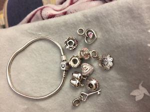 Beautiful bracelet with charms
