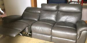 Beautiful new leather sofa