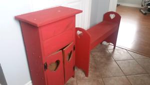 Benches and stand for sale